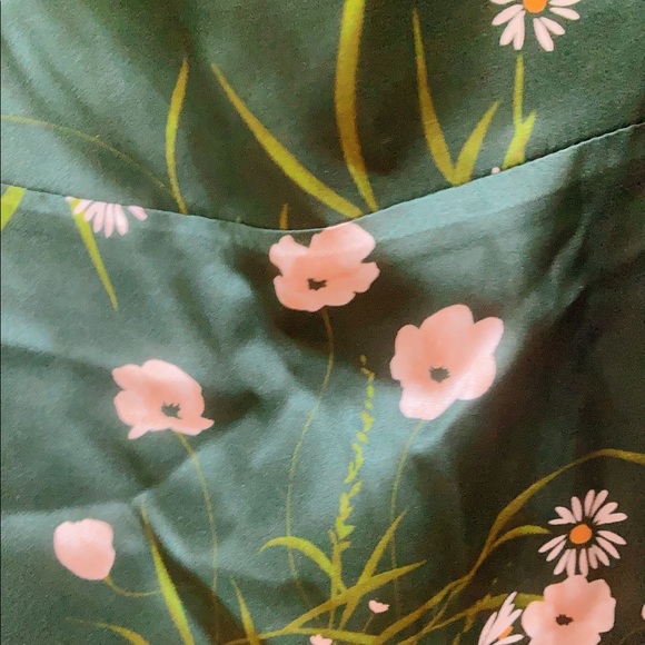 REFORMATION Frankie Silk Dress in Buena Print - Picture 6 of 7